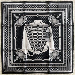 NWT Hermes Brandebourgs Bandana Silk Scarf